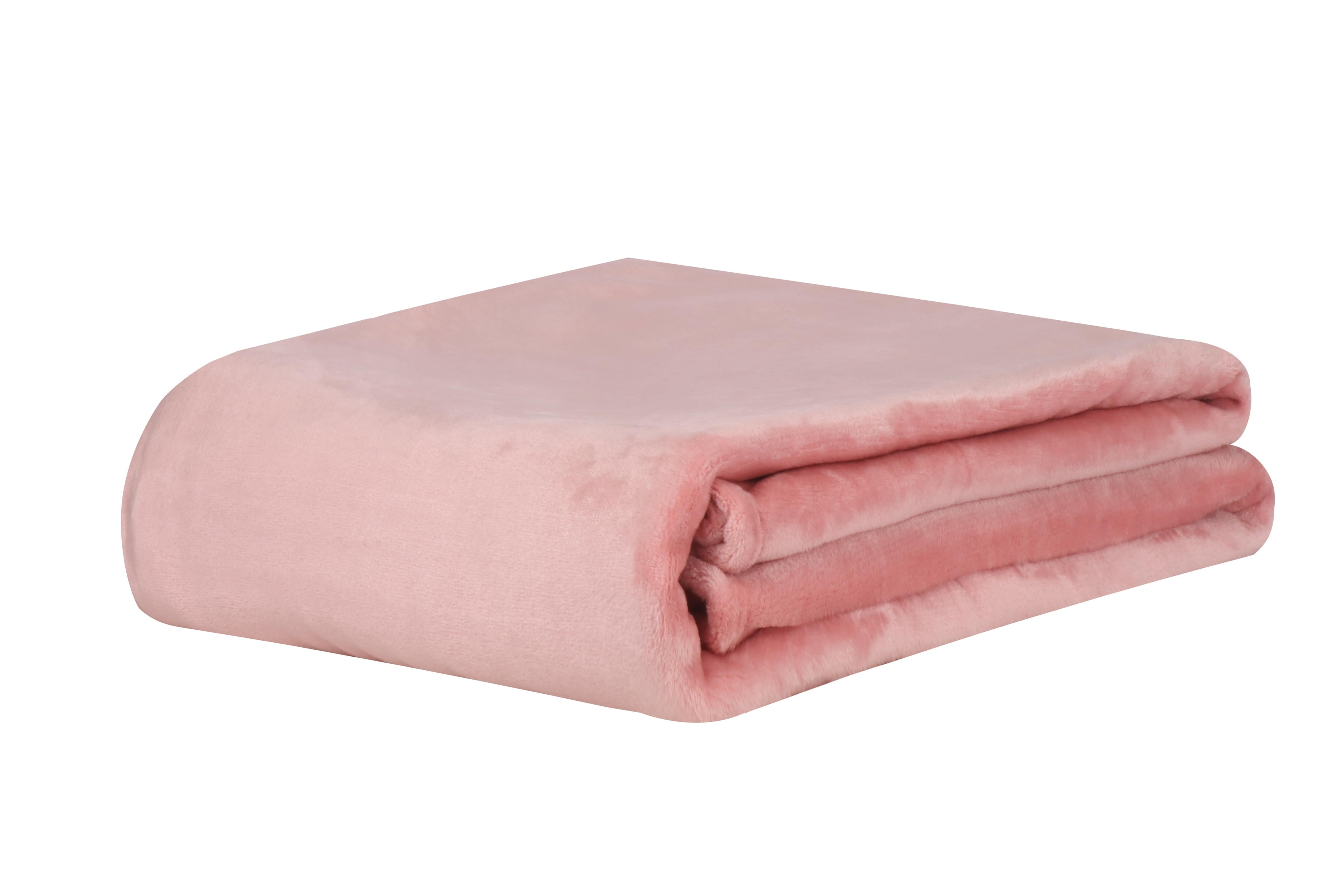 Cobertor Manta Super Soft Casal 2,20x1,80 300G/M² Premium:Rosa/Liso