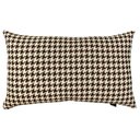 Ver imagem 2 de Almofada Retangular Jacquard Pied de Poule 30x50cm Marrom
