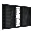 Ver imagem 2 de Janela de Aço Veneziana de Correr Central com Grade Mosaico 6 Folhas 100x150cm Aço Pronto Riobras