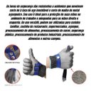 Ver imagem 7 de Luva Açougueiro Malha de Aço Inox Anti Corte Profissional