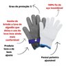 Luva Açougueiro Malha de Aço Inox Anti Corte Profissional - 3