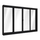 Ver imagem 1 de Janela de Aço de Correr Central 4 Folhas 100x100cm Aço Pronto Riobras