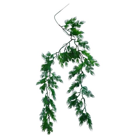 Kit de 5 Plantas Artificial Pendente Premium 75cm Folhas Realistas Decorativas