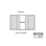 Janela de Aço de Correr Central 4 Folhas 100x120cm Aço Pronto Riobras - 3