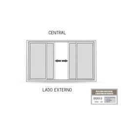 Janela de Aço de Correr Central 4 Folhas 100x150cm Aço Pronto Riobras - 3 Janela de Aço de Correr Central 4 Folhas 100x150cm Aço Pronto Riobras - 3