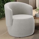 Ver imagem 2 de Poltrona Decorativa Aisha Orgânica Bouclê Bege - Desk Design