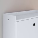 Ver imagem 3 de Sapateira Vertical Dark 3 Gavetas Basculantes Organizadora Calçados Retrô - Branco - Rpm Móveis