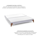 Ver imagem 7 de Base Box Casal Normal Linho 138CMX15CMX188CM Cairo Herval Cinza Claro