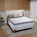 Ver imagem 3 de Base Box Casal Normal Linho 138CMX15CMX188CM Cairo Herval Cinza Claro