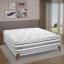 Ver imagem 2 de Base Box Casal Normal Linho 138CMX15CMX188CM Cairo Herval Cinza Claro