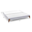 Ver imagem 6 de Base Box Casal Normal Linho 138CMX15CMX188CM Cairo Herval Cinza Claro