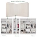 Ver imagem 6 de Guarda-Roupa de Canto Modulado 11 Portas 4 Gavetas Espanha Branco