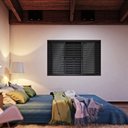 Ver imagem 2 de Janela de Aço Veneziana de Correr Central com Grade Quadrada 6 Folhas 100x200cm Aço Pronto Riobras P