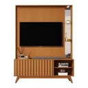 Ver imagem 1 de Home Estante Açaí 1.4 Led Sala P/ Tv até 60" C/ Espelho Nature