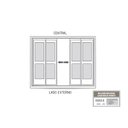 Ver imagem 3 de Porta de Aço de Correr Central 4 Folhas 213x200cm Aço Pronto Riobras