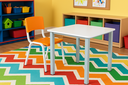 Ver imagem 1 de Conjunto Mesa e Cadeira Infantil Laranja para Estudo e Atividades