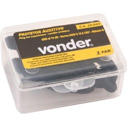 Protetor Auditivo Plug 14db Copolímero com Cordão Ca10043 - - 2