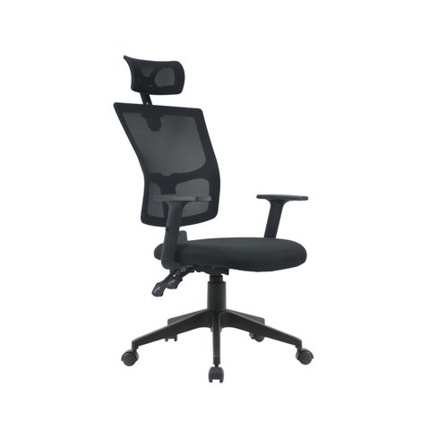 Cadeira Escritório Presidente Ergonômica NR17 Tela Mesh Londres Preto