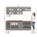 Ver imagem 3 de Cozinha Compacta 8 Peças 10 Portas 3 Gavetas Emily