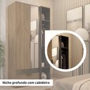 Ver imagem 6 de Guarda Roupa Solteiro com Espelho 2 Portas 1 Gaveta Capri 