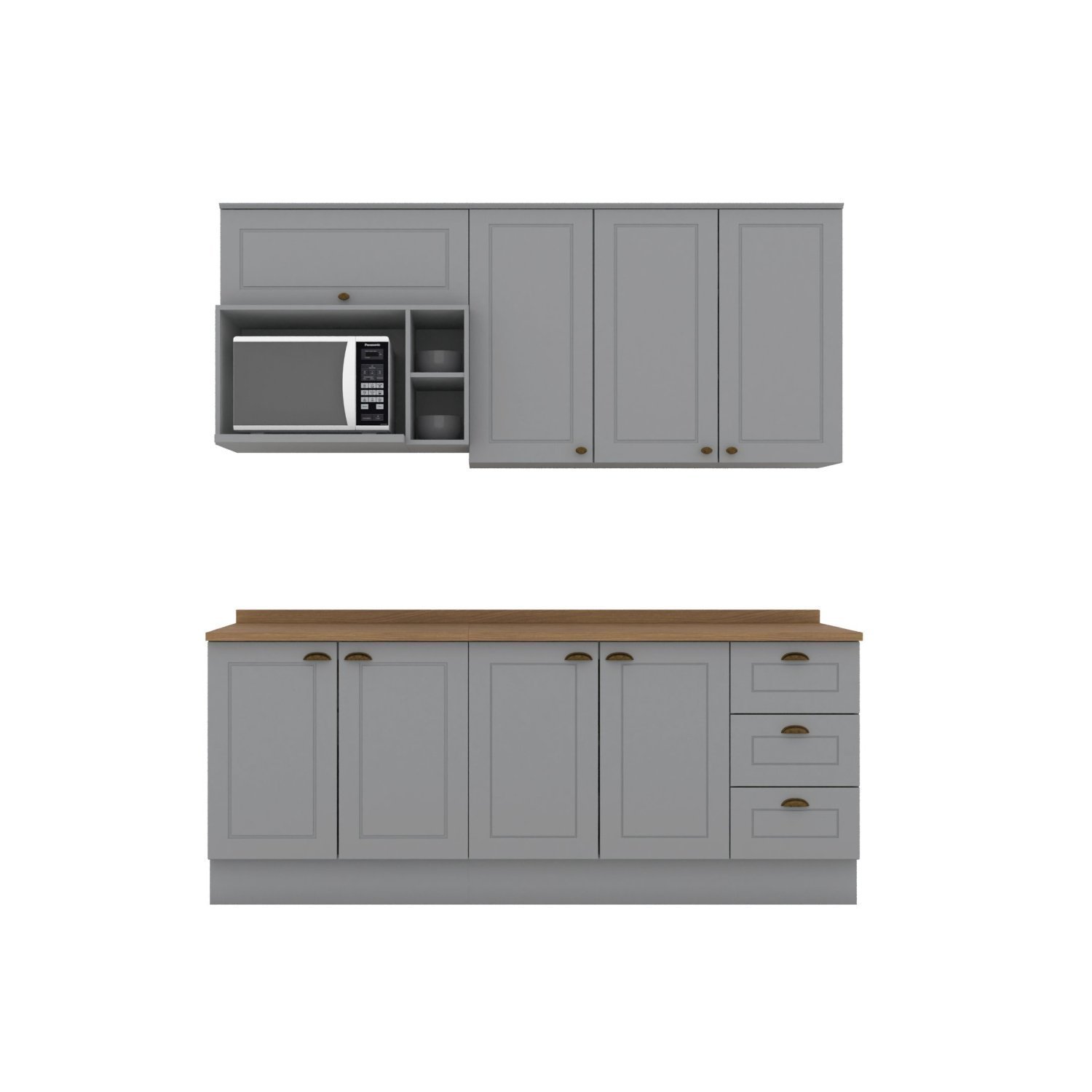 Cozinha Compacta 5 Peças com Balcão Para Cooktop - 2