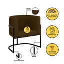 Ver mais imagens de Kit 2 Poltronas + Sofá 2 Lugares Base de Metal Gold Corino Cor:marrom