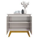Ver imagem 6 de Painel Suspenso Loft 1.8 com Aparador Buffet Classic 2 Portas Nature Off White - Imcal