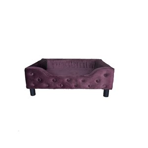 Caminha Cama Para Cachorro Pet Luxo Com Pés - Roxa