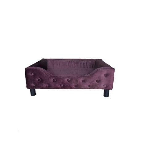 Caminha Cama Para Cachorro Pet Luxo Com Pés - Roxa