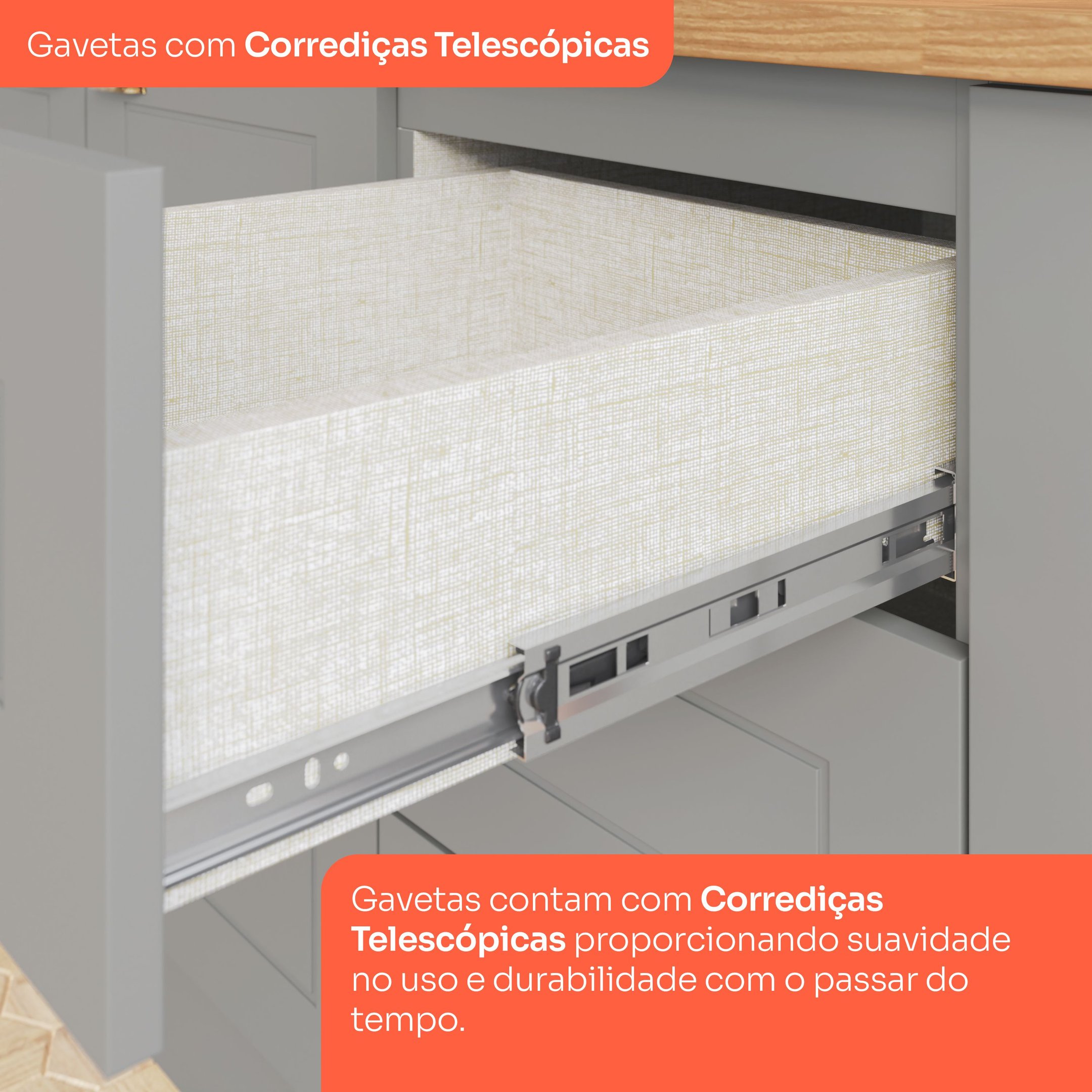 Cozinha Compacta 6 Portas 3 Gavetas Emily - 11