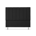 Ver imagem 2 de Cabeceira Estofada Cama Box Carla Linha Premium Cor:Preto;Tamanho:Casal 140 cm
