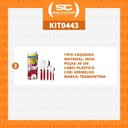 Ver imagem 2 de 3 Faqueiros Inox 30 Peças Ipanema Vermelho Tramontina