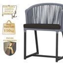 Ver imagem 4 de Mesa com 4 Cadeiras e Noronha Estofado 9 Trama Original Prata