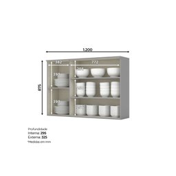 Cozinha Compacta 4 Peças com Balcão Para Forno de Embutir Emily - 6