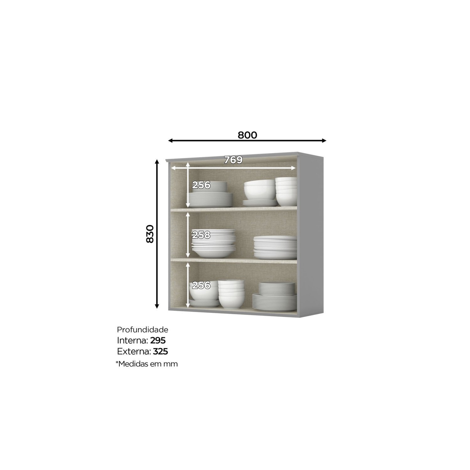 Cozinha Compacta 4 Peças com Balcão Para Forno de Embutir Emily - 6