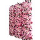 Ver imagem 1 de Jardim Vertical Flores Rosas Artificiais Premium