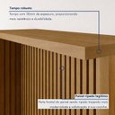 Ver imagem 4 de Painel Ripado Bancada para Cozinha 120cm 100% MDF Marrom/Freijó