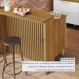 Painel Ripado Bancada Para Cozinha 120Cm  100% Mdf - 3