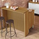 Ver imagem 2 de Painel Ripado Bancada Para Cozinha 120Cm  100% Mdf