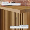 Ver imagem 4 de Painel Ripado Bancada Para Cozinha 120Cm  100% Mdf