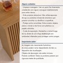 Ver mais imagens de Painel Ripado Bancada para Cozinha 200cm 100% MDF Marrom/Freijó