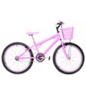 Bicicleta Feminina Aro 24 Aero Cor Rosa - 1
