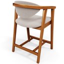 Ver imagem 7 de Kit 02 Banquetas Baixa para Cozinha Sala Jantar Bancada Cecília L02 Bouclê Creme - Lyam Decor