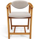 Ver imagem 3 de Kit 02 Banquetas Baixa para Cozinha Sala Jantar Bancada Cecília L02 Bouclê Creme - Lyam Decor