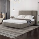 Ver imagem 1 de Cama Queen Flutuante 158cm com Cabeceira Romana Linho
