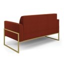 Ver imagem 7 de Sofá 2 Lugares Namoradeira Industrial Alta Dourado Marisa Bouclê Terra D03 - D’Rossi