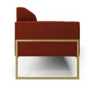 Ver imagem 6 de Sofá 2 Lugares Namoradeira Industrial Alta Dourado Marisa Bouclê Terra D03 - D’Rossi