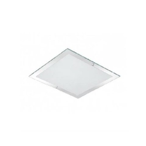 Embutido Branco Espelhado Quadrado 35x35 cm Slim Branco - By Light