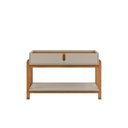 Ver imagem 4 de Aparador Buffet Lizz com 2 Gavetas e Pés de Madeira Maciça - 6 Cores:off White/cedro