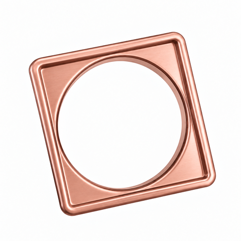 Porta Grelha 15 x 15 cm - Inox - Rose Gold